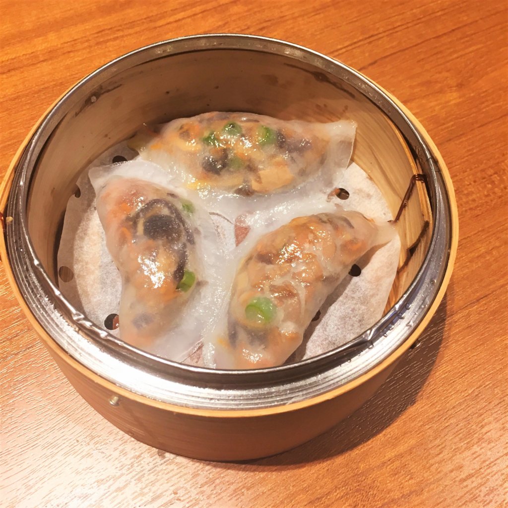 「ティム・ホー・ワン(添好運 / Tim Ho Wan)」の「7種野菜の蒸し餃子(480円)」