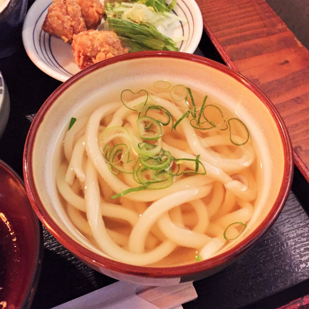 新橋「かおりひめ」のランチのミニかけうどん