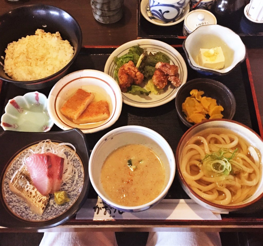 新橋「かおりひめ」の「伊予定食(1,240円)」