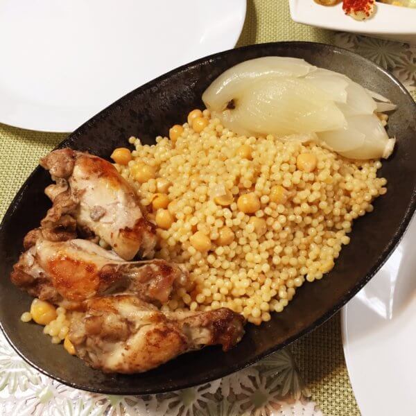 Tadaku(タダク)のEtimal先生のシリア料理教室にて♪特大クスクスとチキン☆